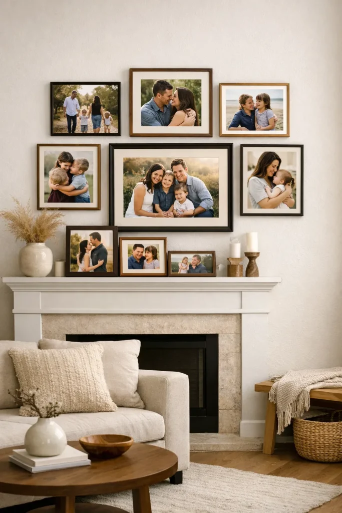Family Photos in Stylish Frames