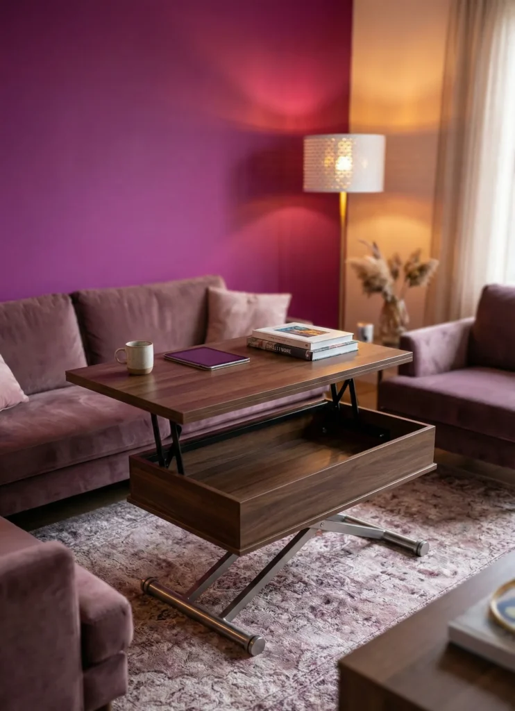 Adjustable-Height Coffee Table