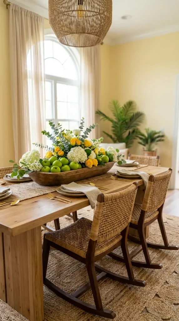 Apple And Flower Centerpiece