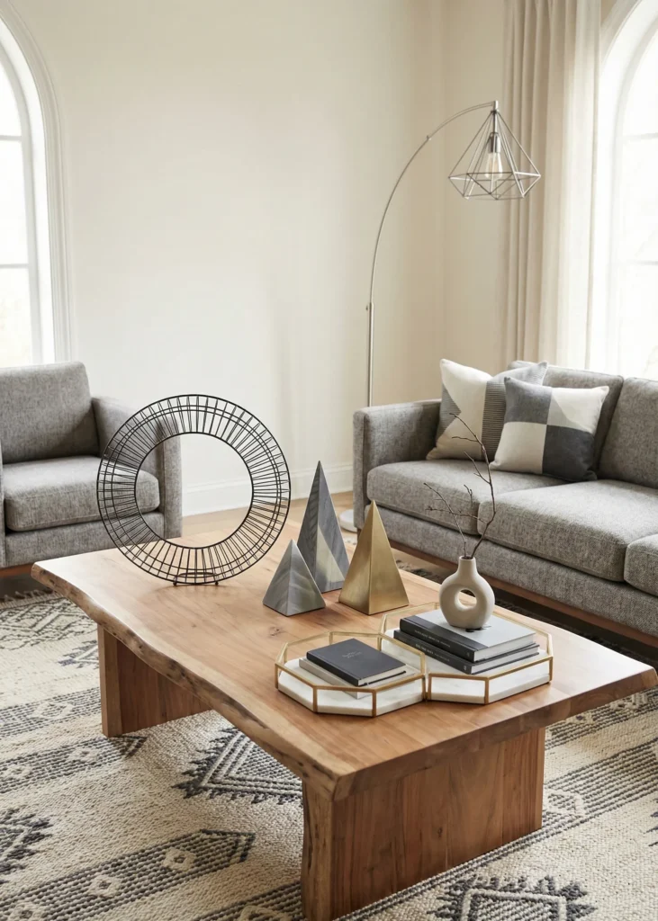 Architectural Decor With Clean Geometric Forms