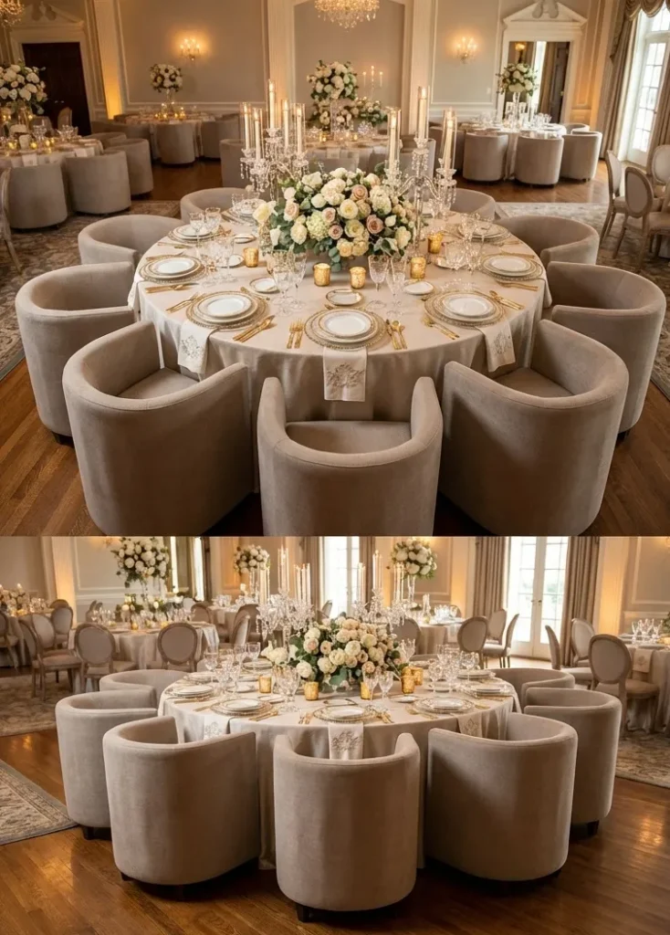 Banquet with Round Tables Layout