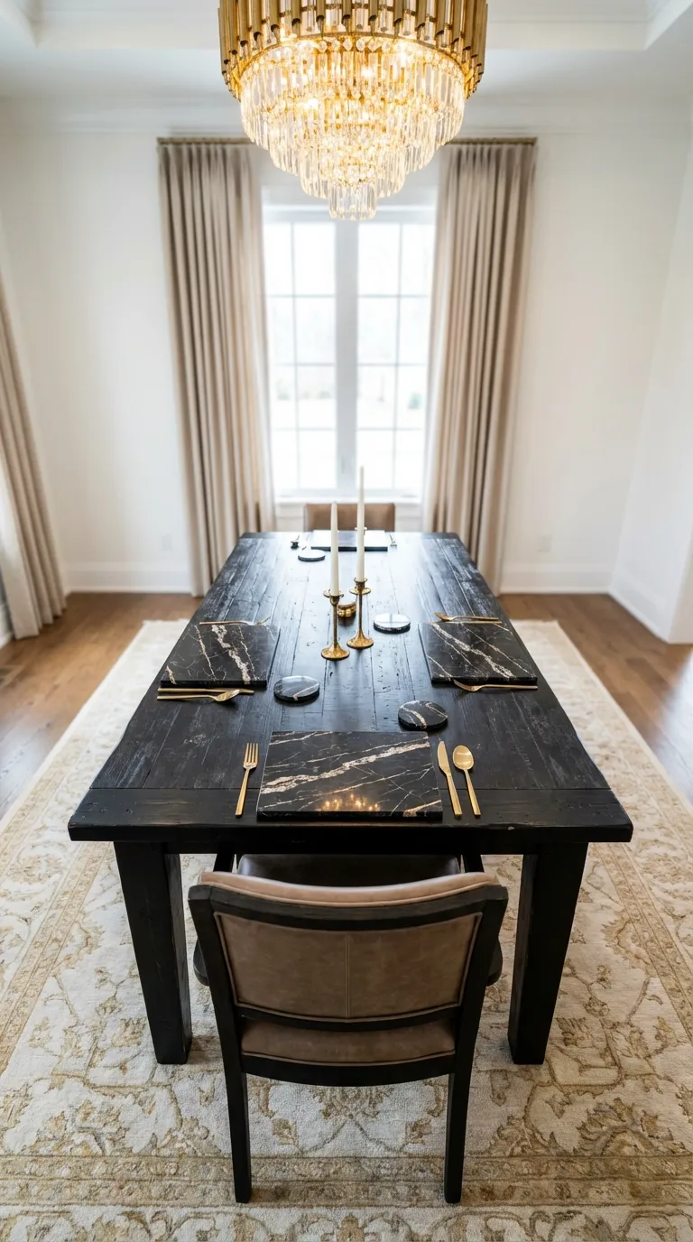 Black Marble Coasters & Placemats