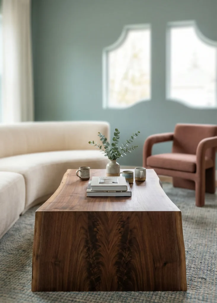 Bookmatched Live Edge With Symmetrical Grain