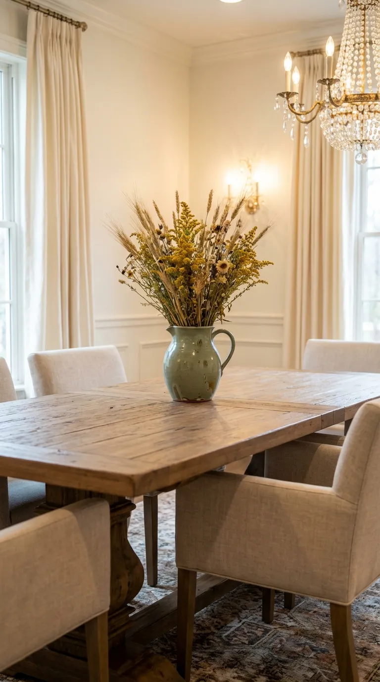 Ceramic Pitcher Or Vase As A Centerpiece