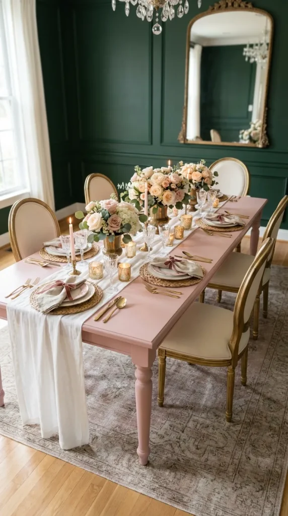Charming Pastel Pink Surface Table