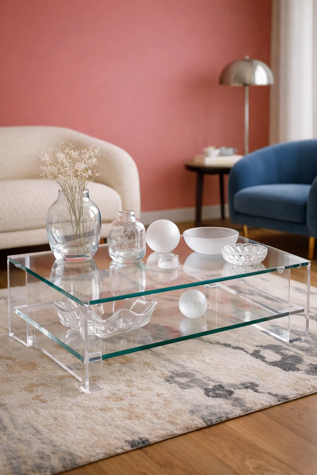 Clear or Frosted Glass Decor Layers