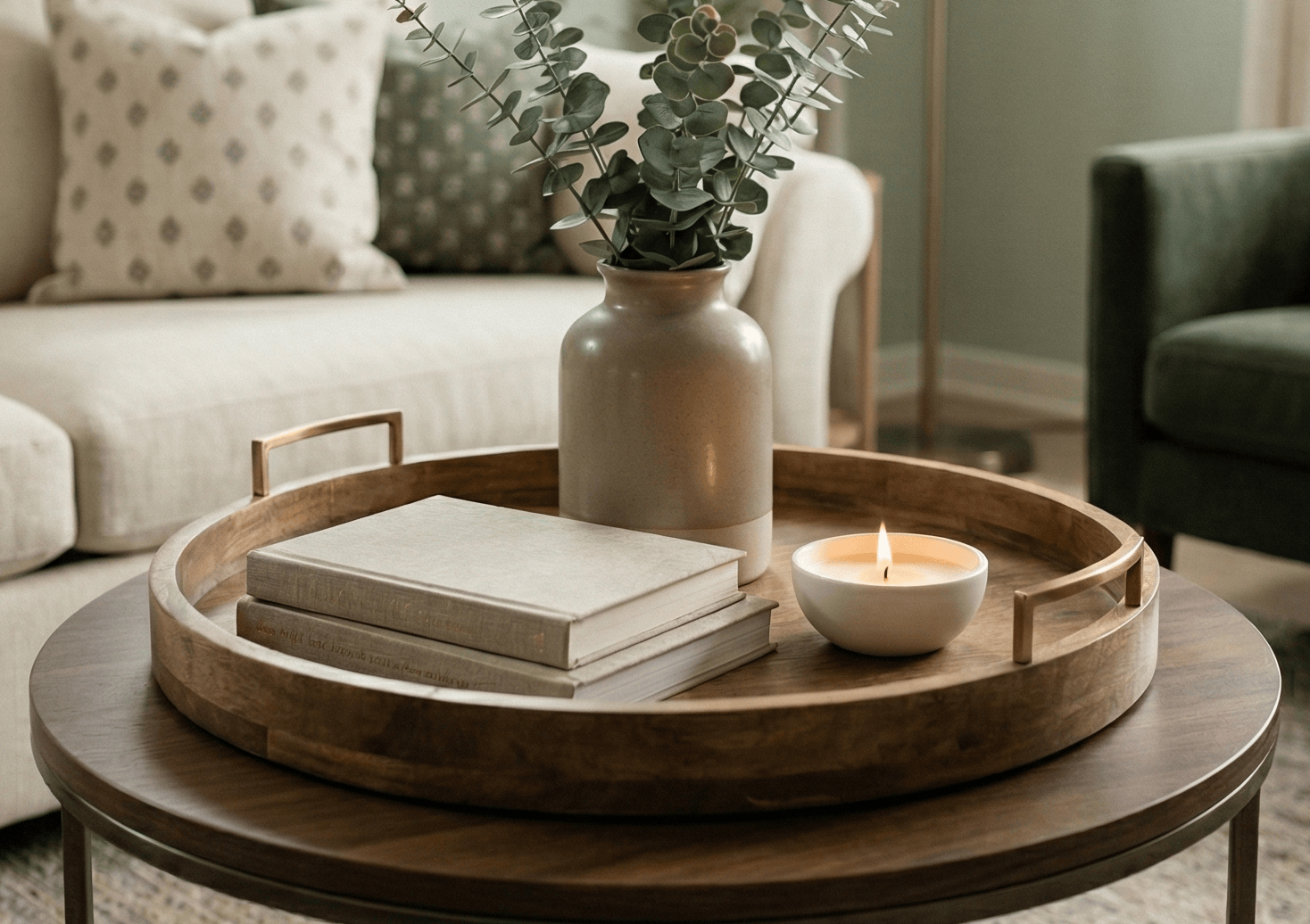 Coffee Table Decor with Tray Ideas
