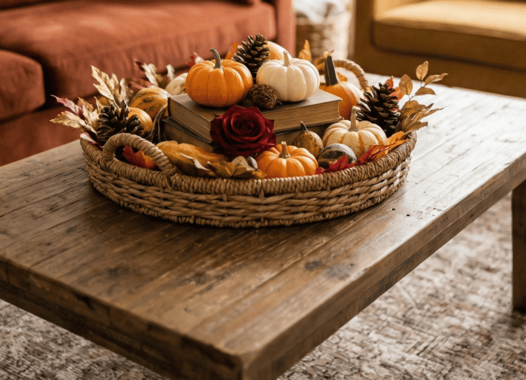 Coffee Table Fall Decor Ideas