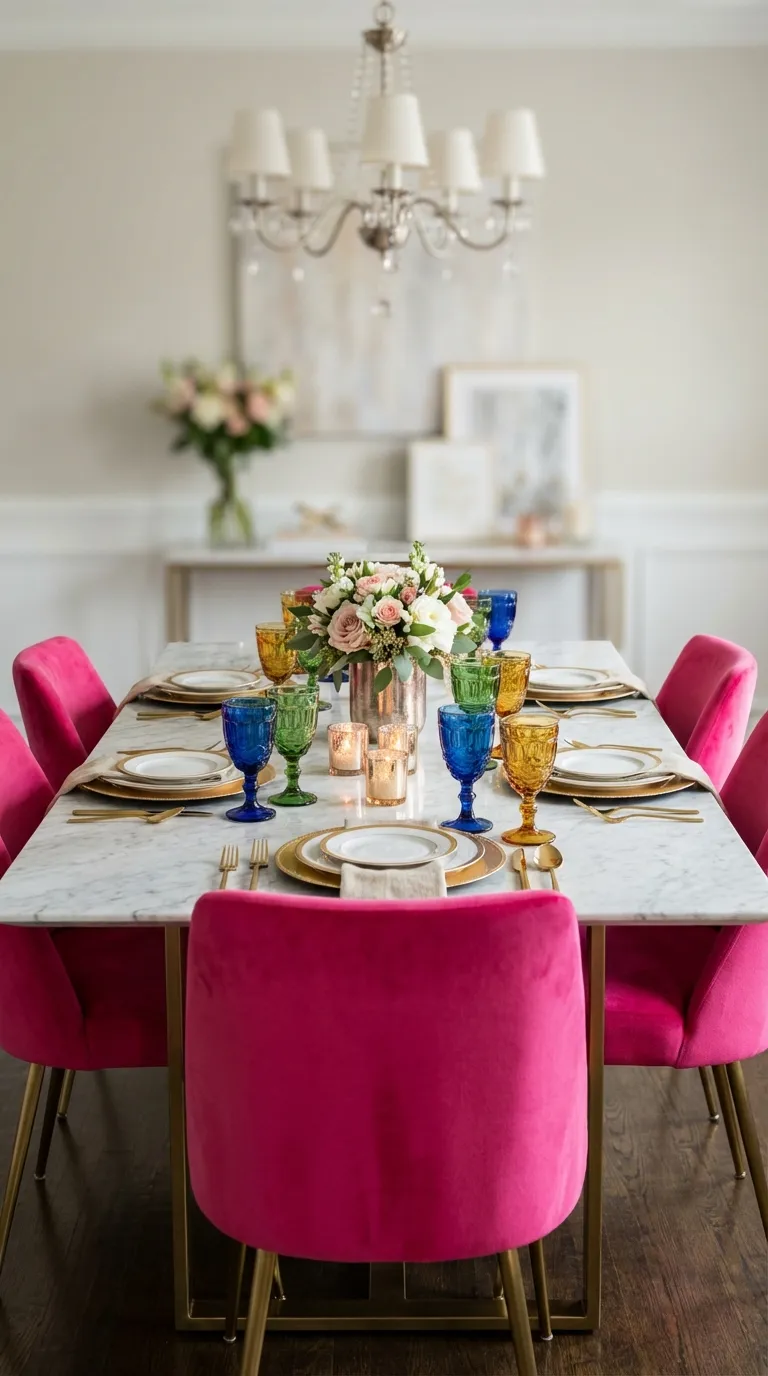 Colored Glass Goblets