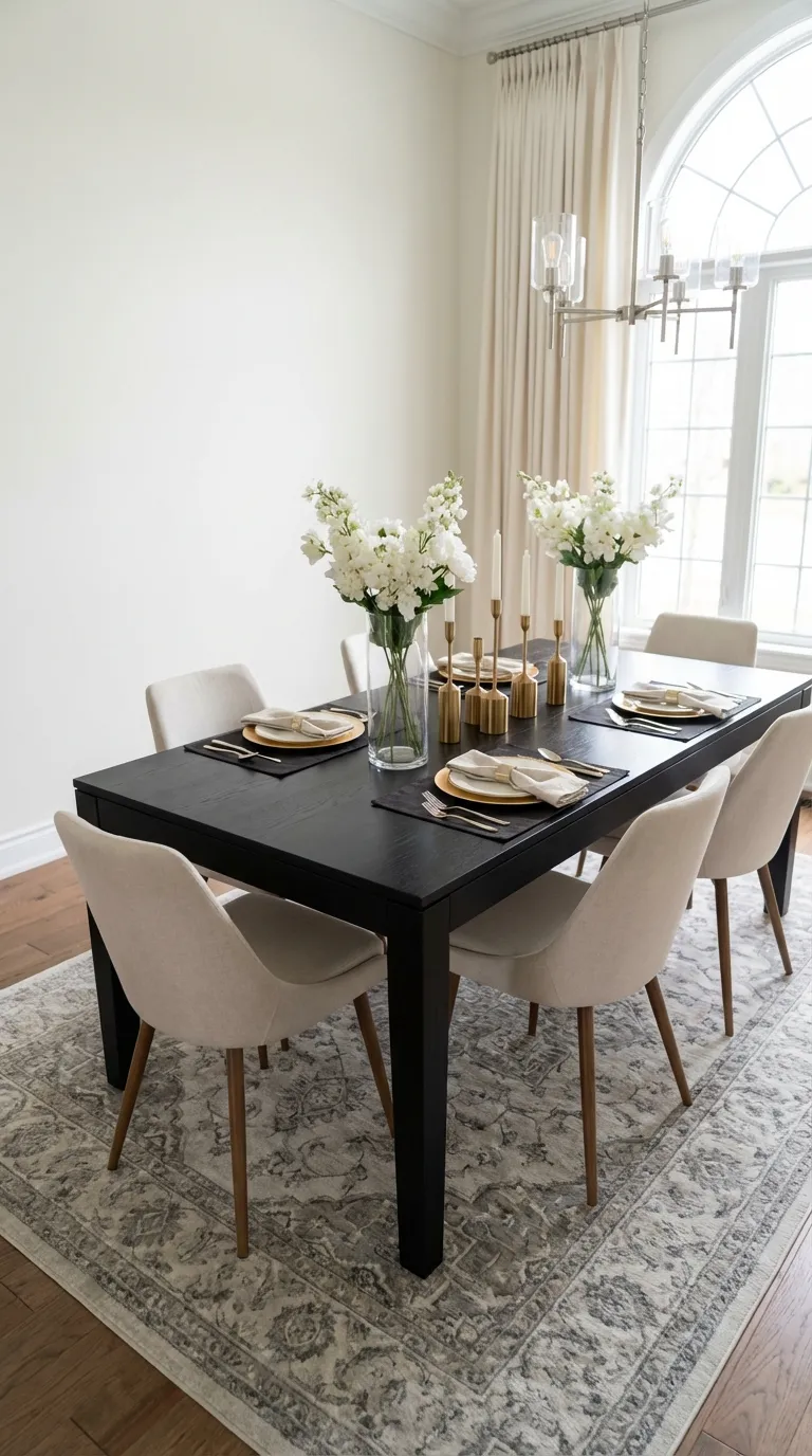 Contrast with Light-Colored Chairs
