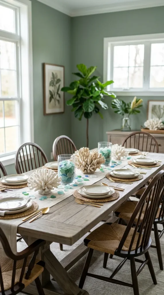 Coral or Sea Glass Decorative Accents