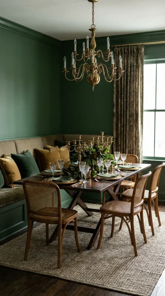 Corner Banquette With Cushions For Cozy Seating