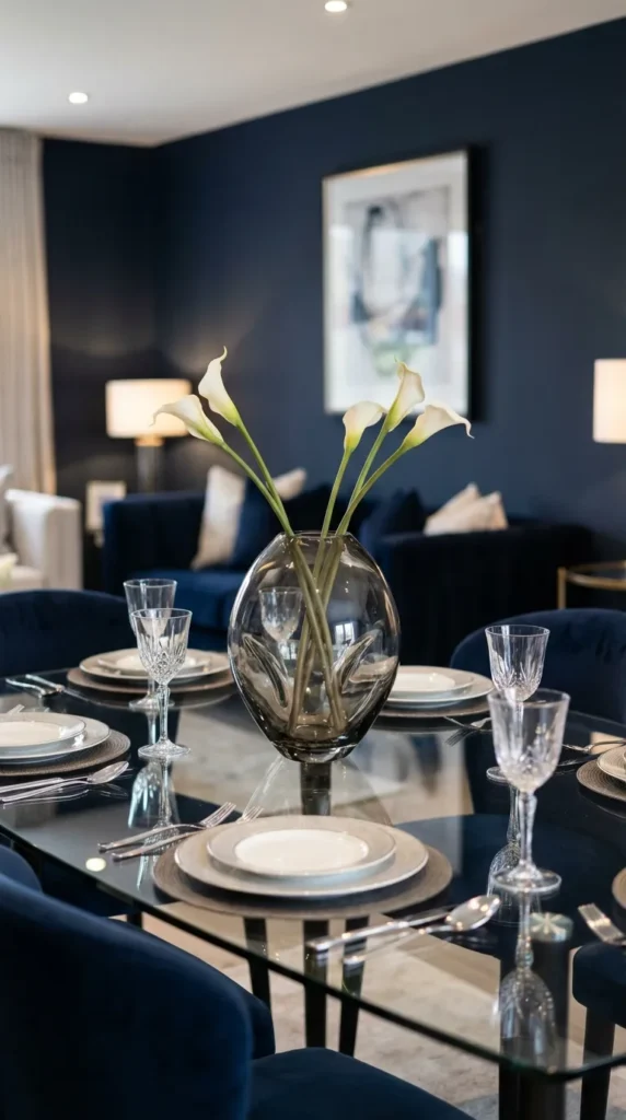 Crystal Or Glass Vase Arrangement