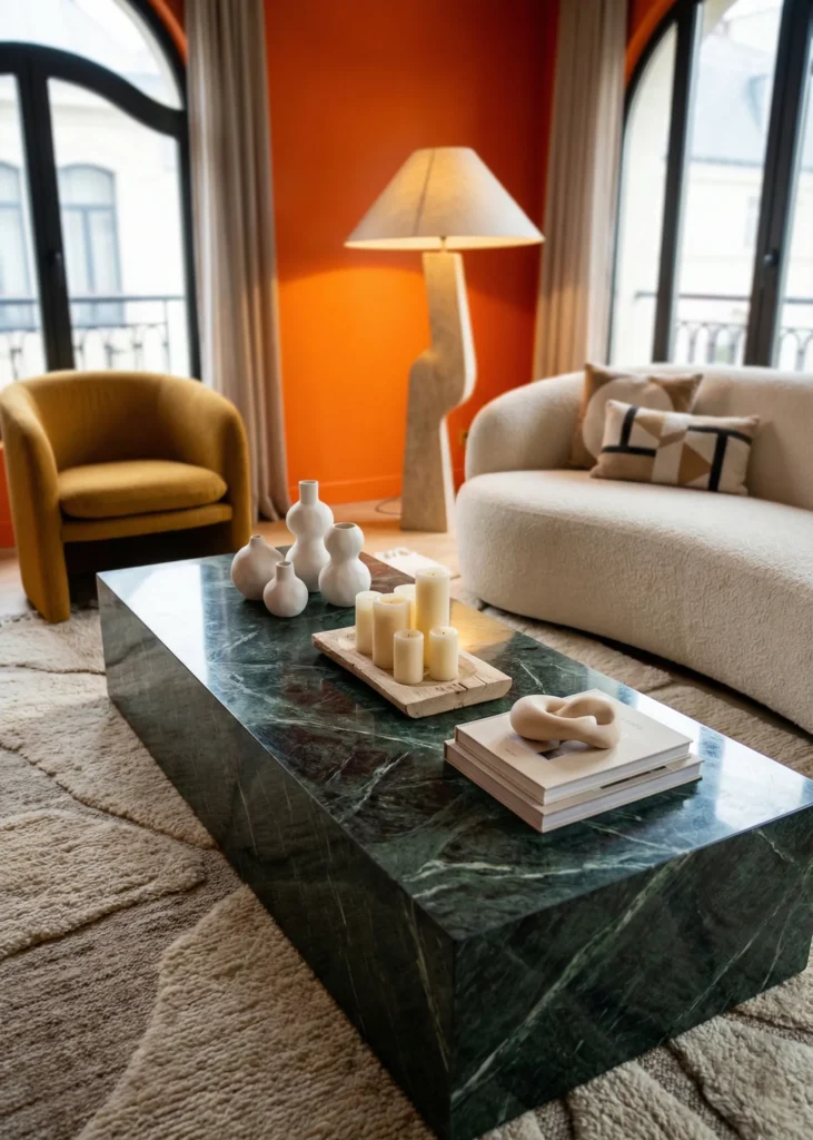 Dark Marble as a Bold Visual Anchor