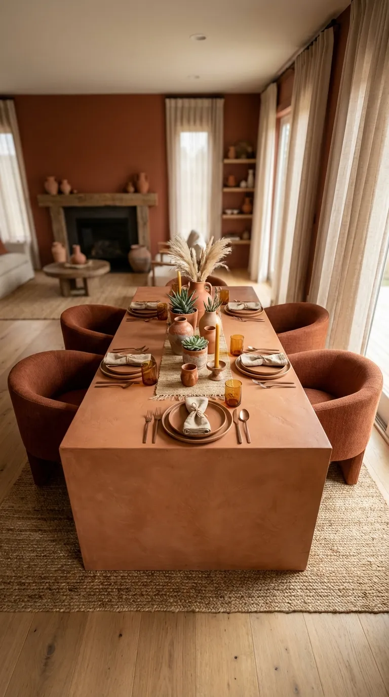 Earthy Terracotta Warmth Table