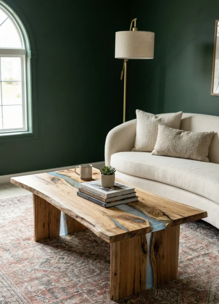 Epoxy-Inlay Live Edge With Subtle Color