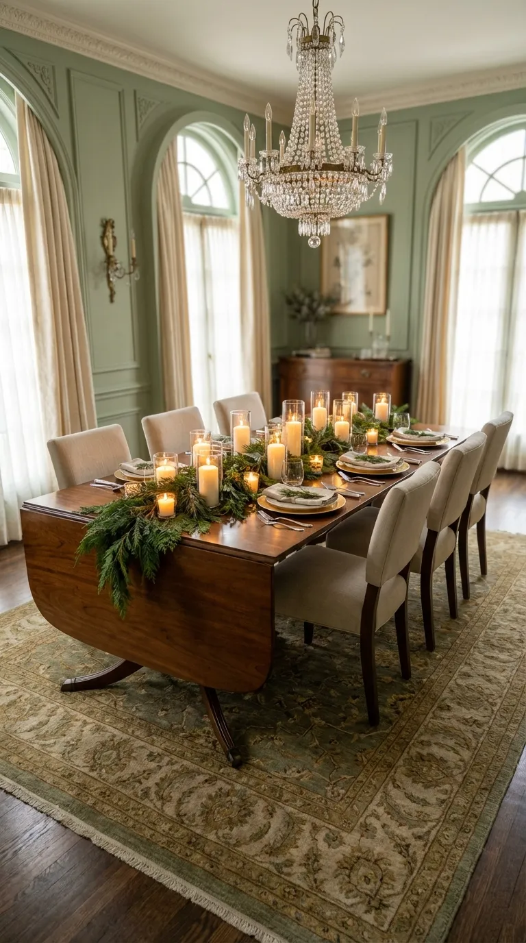 Evergreen Forest Candle Centerpiece