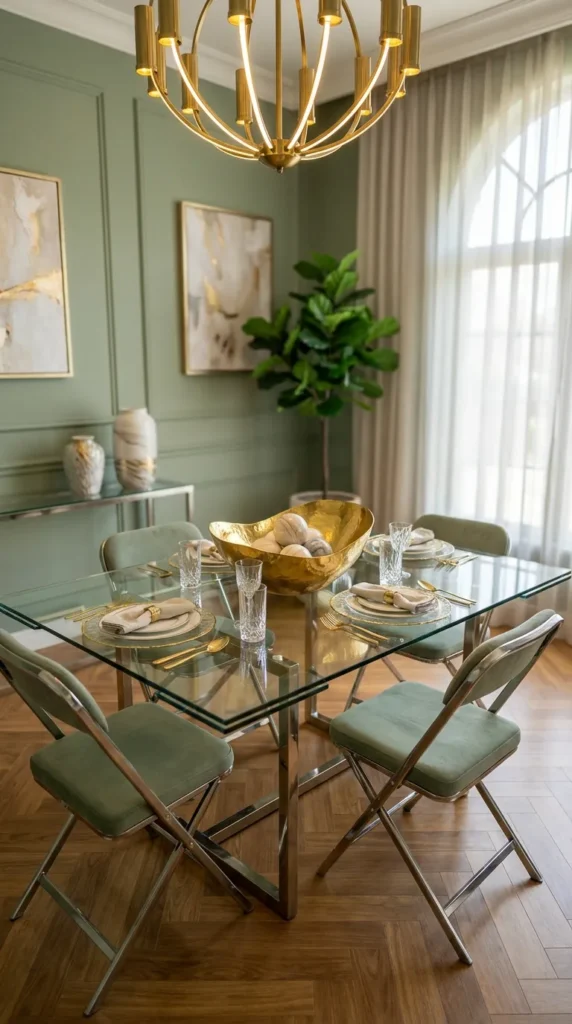 Gold Or Chrome Accent Bowl