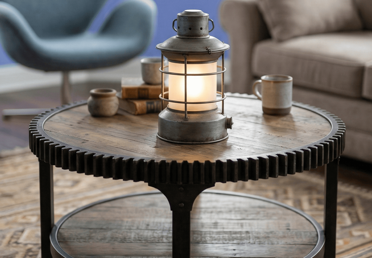 Industrial Coffee Table Decor Ideas