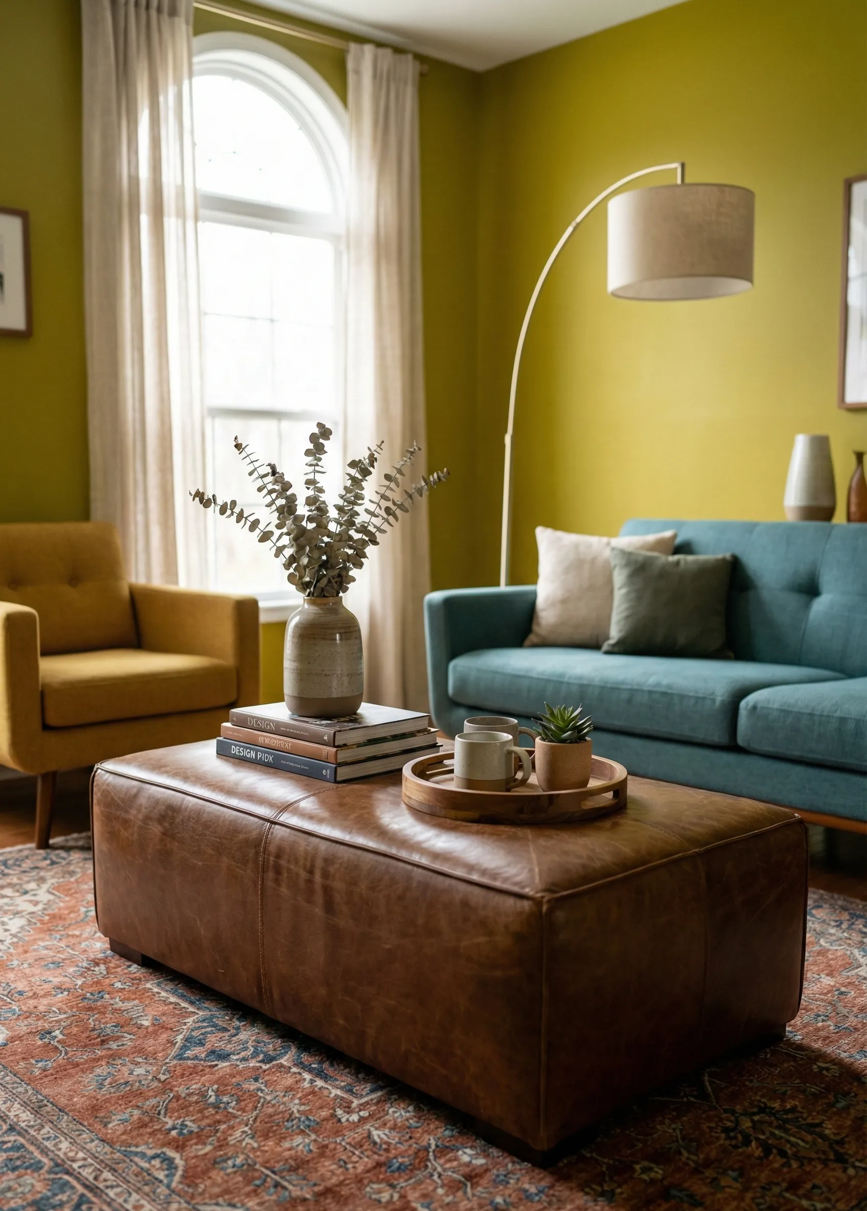 Leather Ottoman for Durable Style