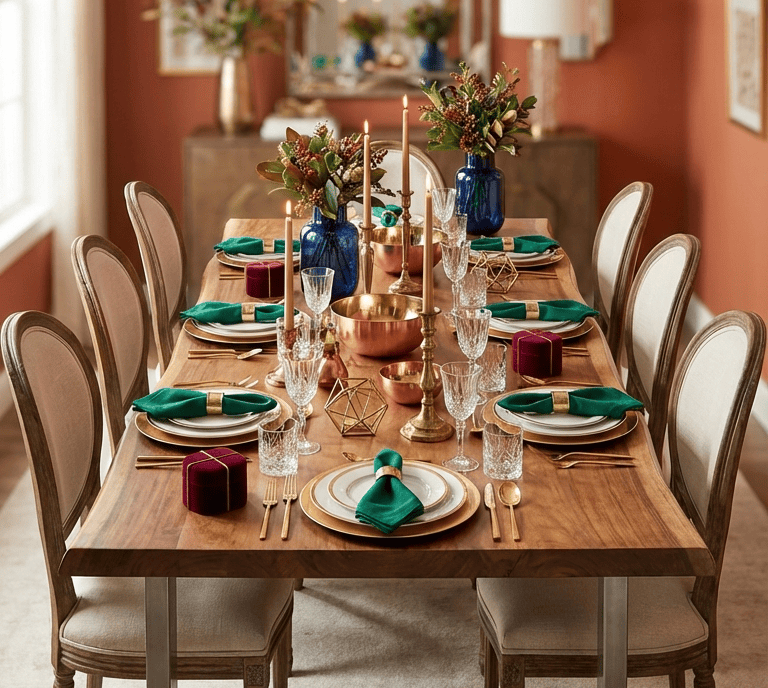 Live Edge Dining Table Decor