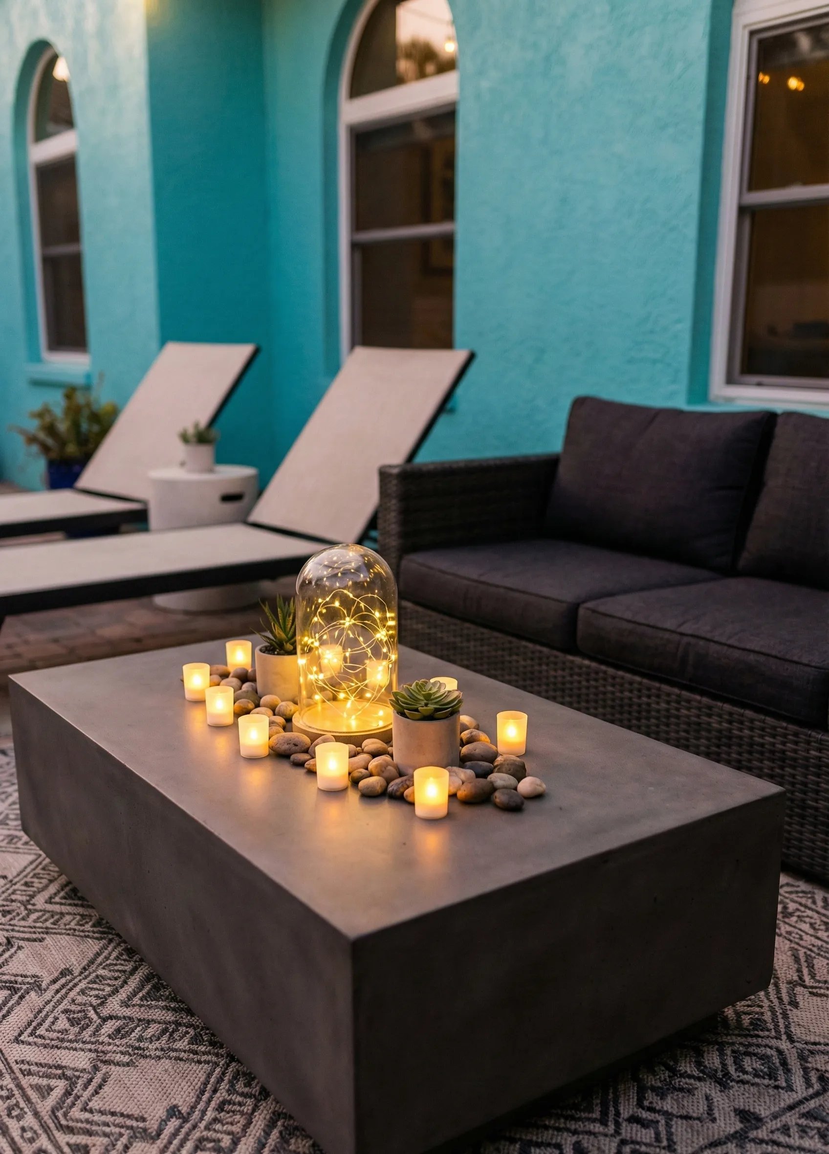 Low-Profile Outdoor Lighting Ensemble