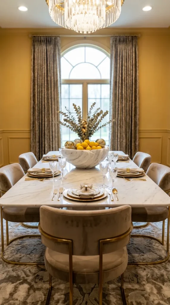 Marble Bowl Centerpiece