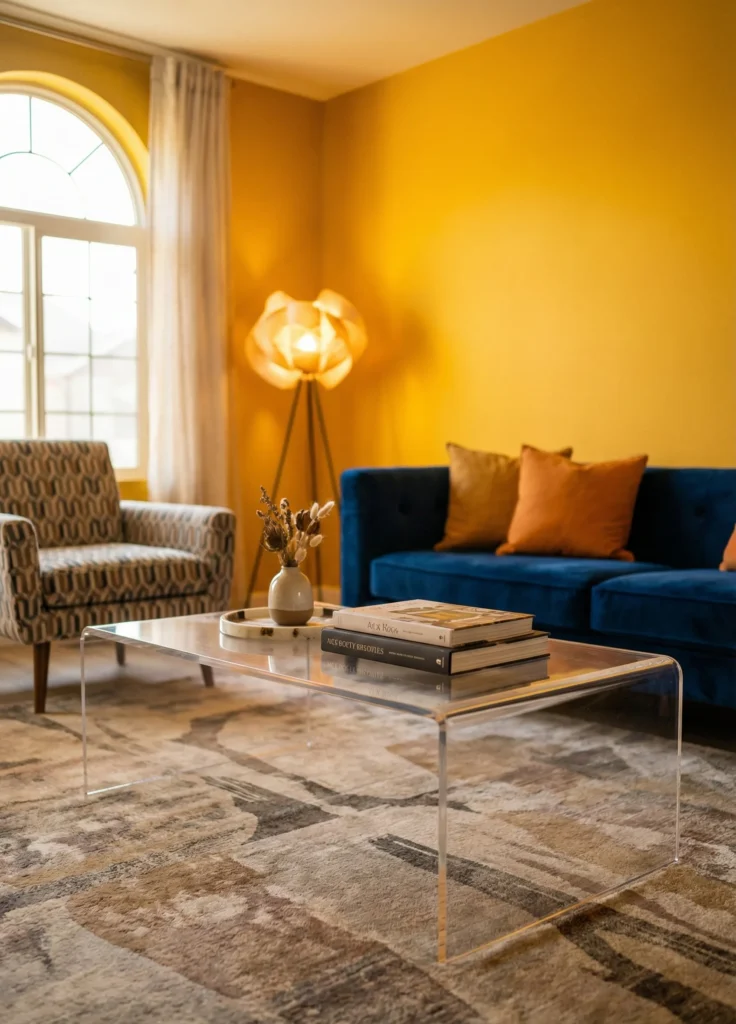 Minimalist Acrylic Coffee Table