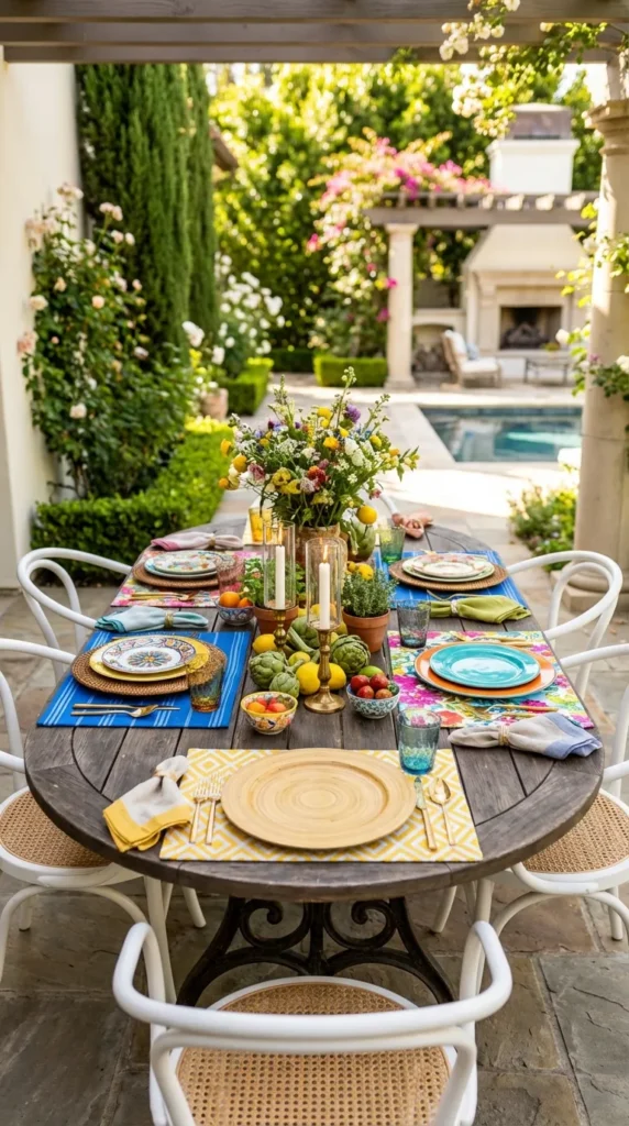 Mix And Match Bold Placemats And Chargers