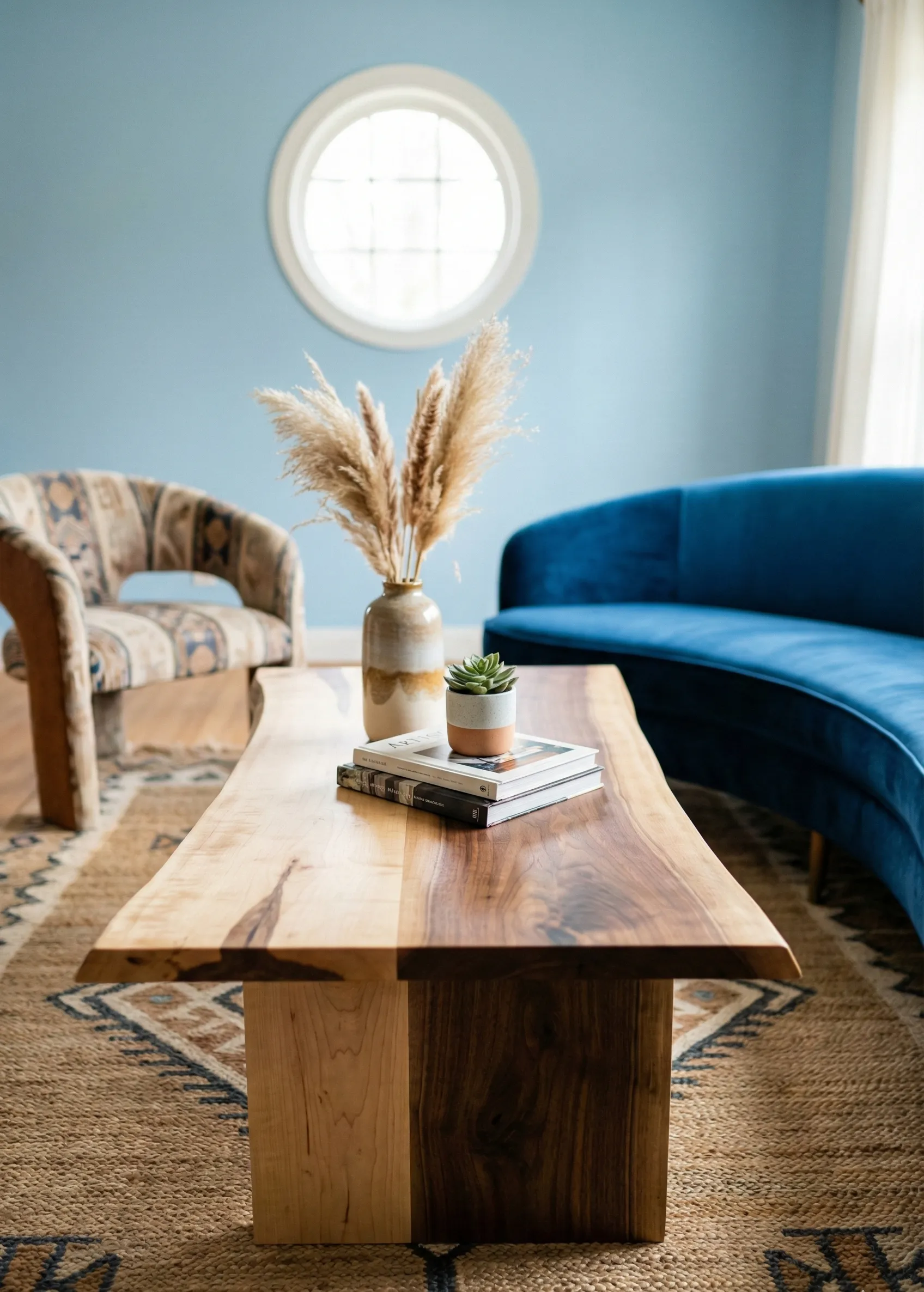 Mixed Hardwood Live Edge With Contrasting Grain
