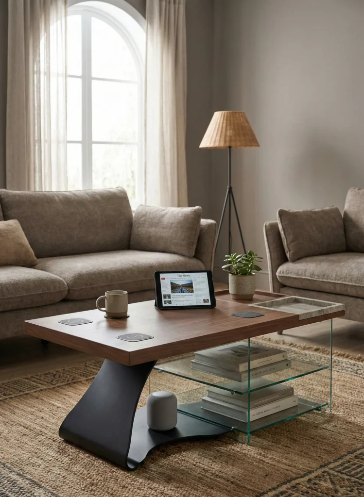 Mixed-Material Coffee Table Design