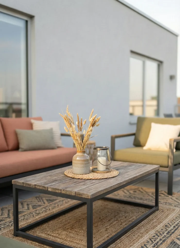 Mixed-Material Outdoor Decor