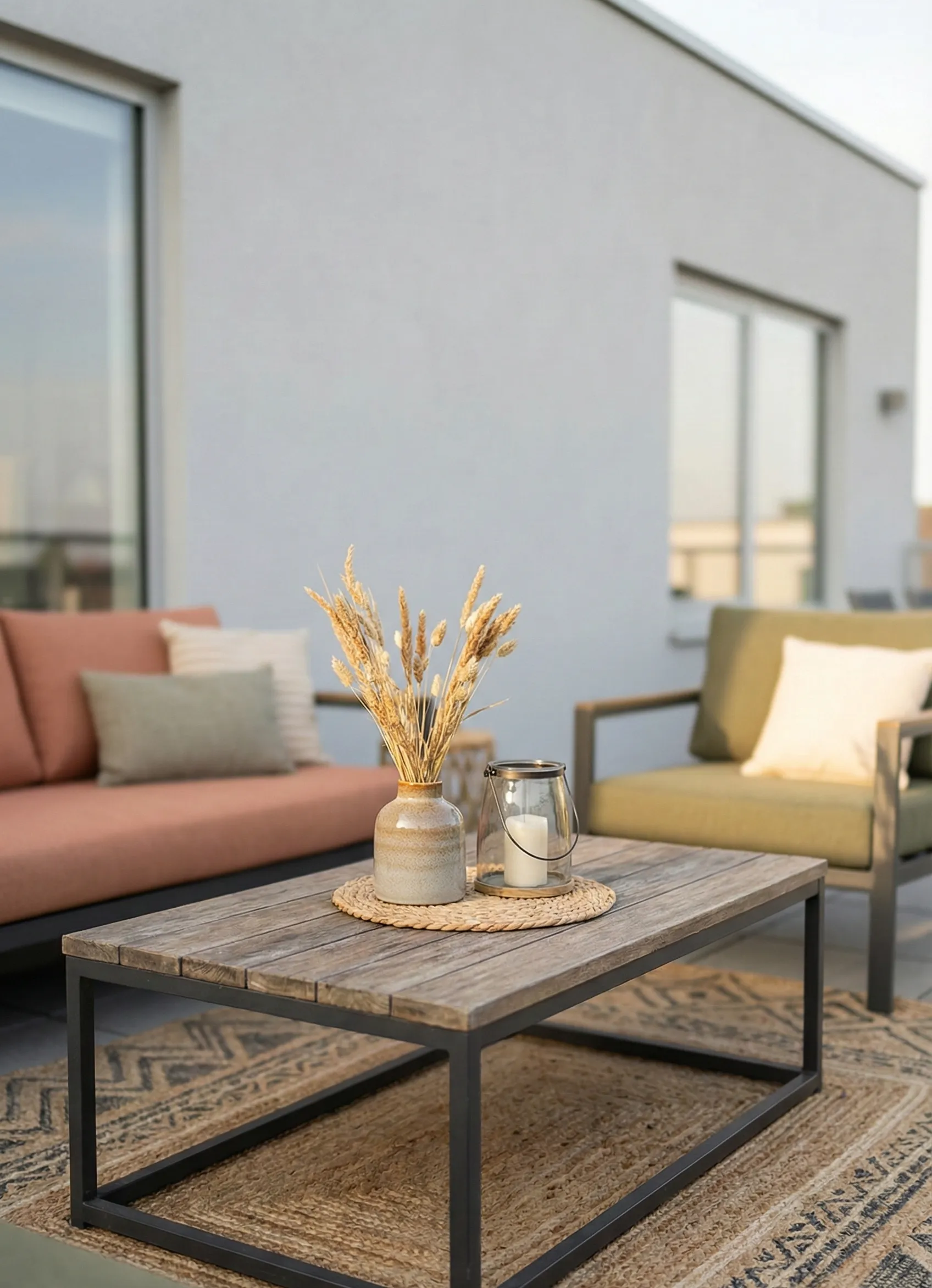 Mixed-Material Outdoor Decor