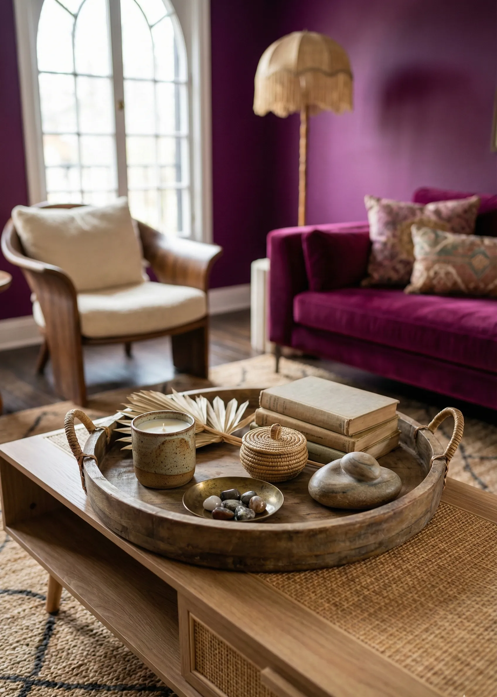 Mixed Natural Material Tray Styling