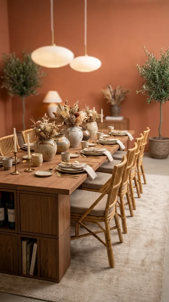 Modular Dining Table With Removable Storage Blocks