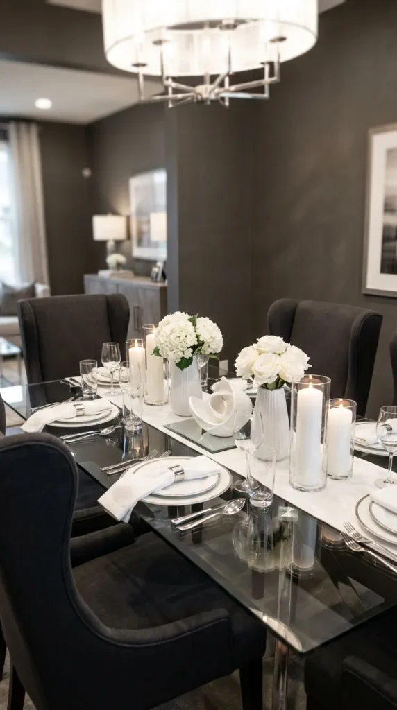 Monochrome Modern Decor Setup