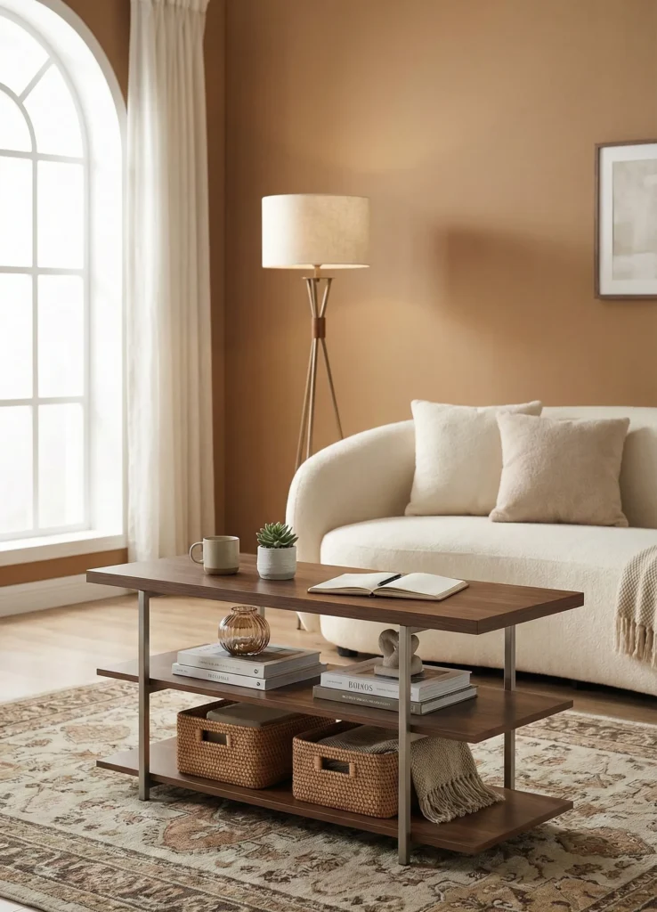 Multi-Tier Slim Coffee Table