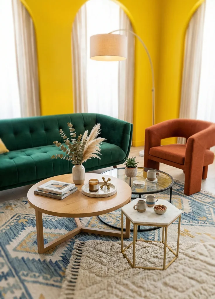 Nesting Coffee Tables for Flexible Layouts