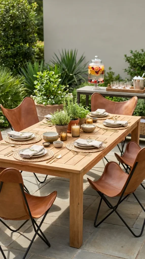 Outdoor Beverage Dispenser With Fruit Slices