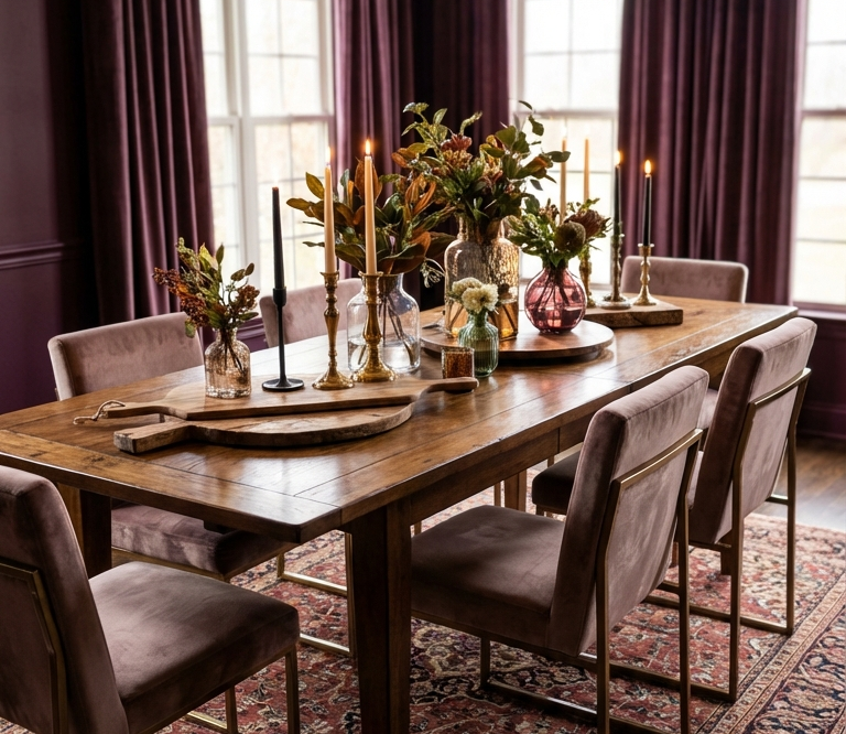 Rectangular Dining Table Decor Ideas