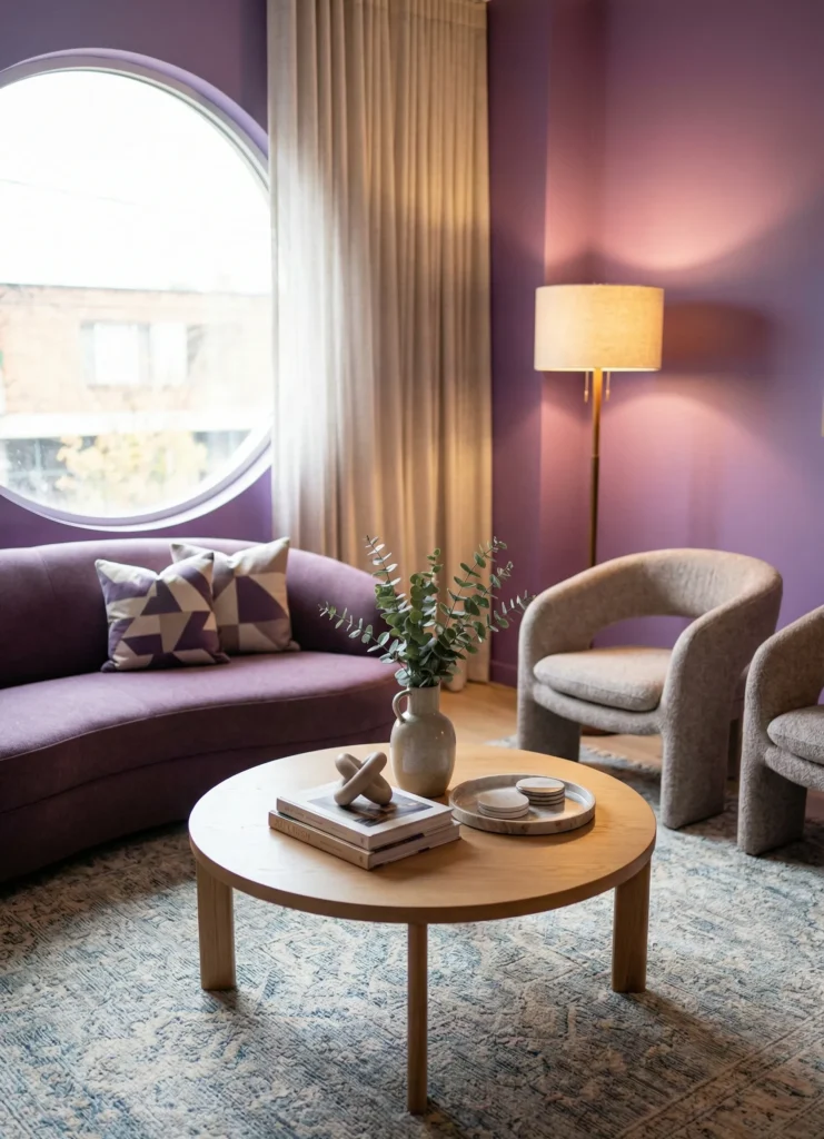 Round or Oval Table to Improve Flow