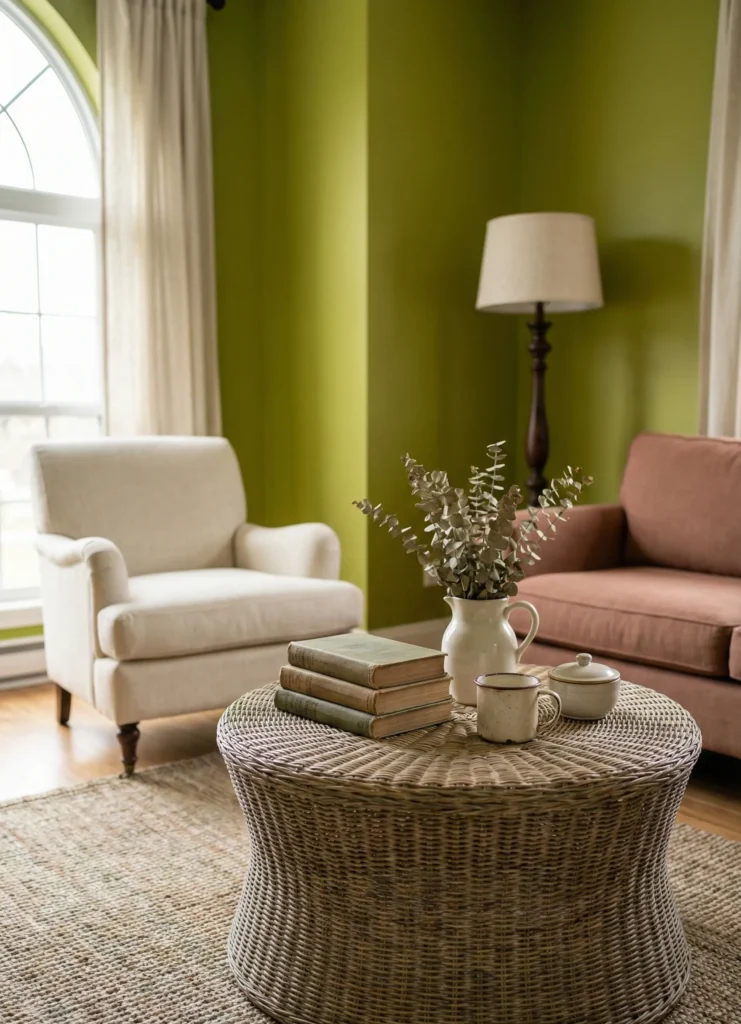 Rustic Farmhouse Style With Vintage Books and Ceramic