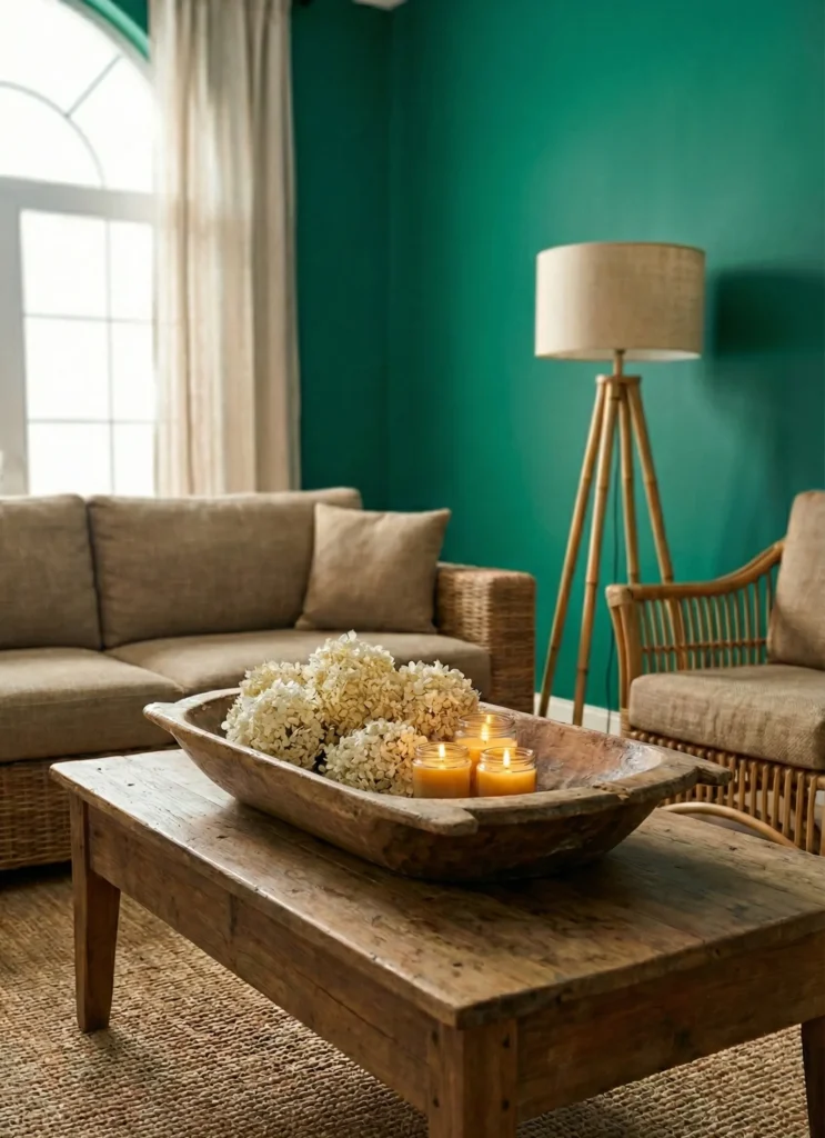 Rustic Farmhouse Wood Bowl