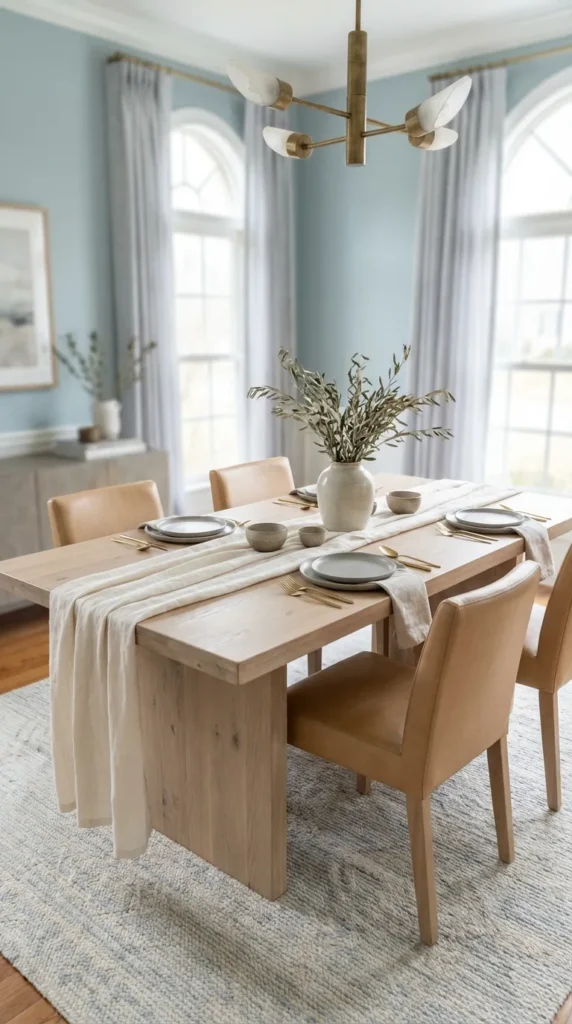 Scandinavian Light Wood and Soft Linens