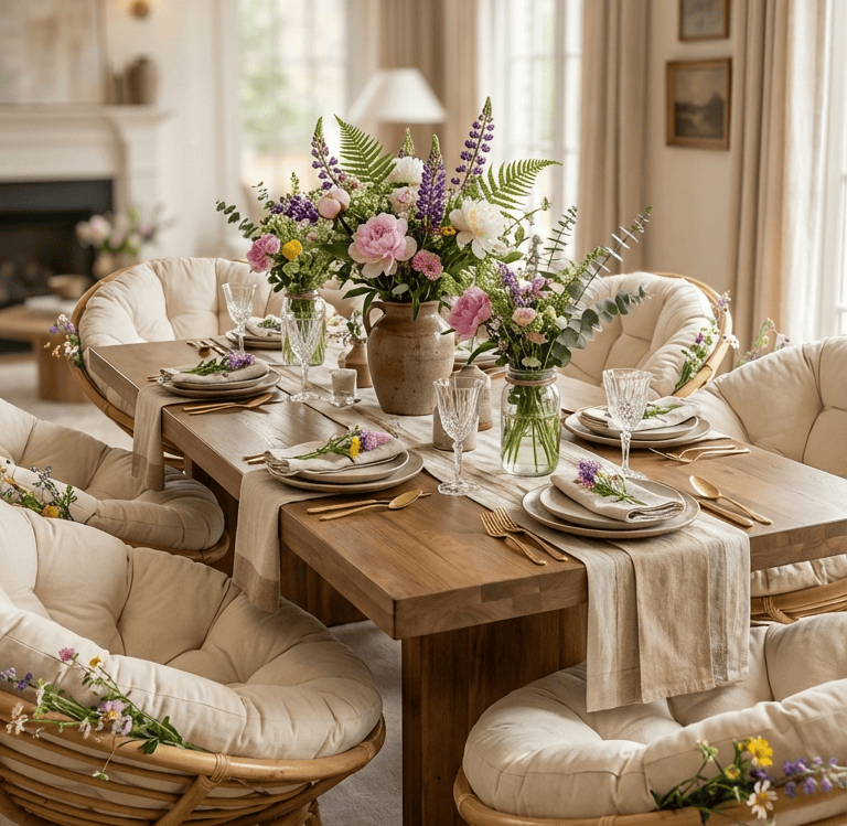 Six Seater Dining Table Decor Ideas