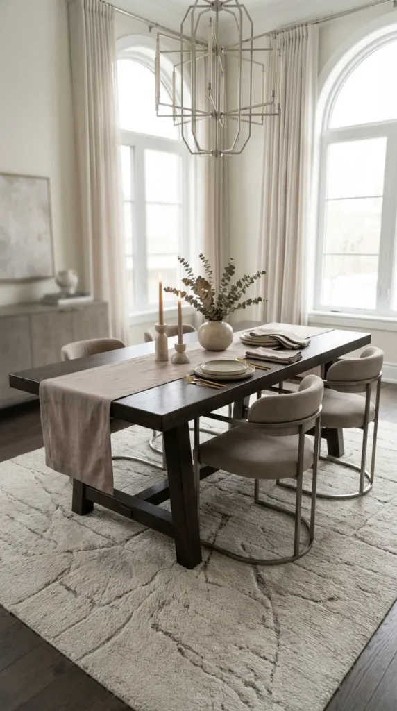 Sleek Minimalist Runner with Neutral Hues