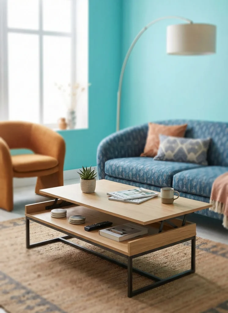 Slim Lift-Shelf Coffee Table
