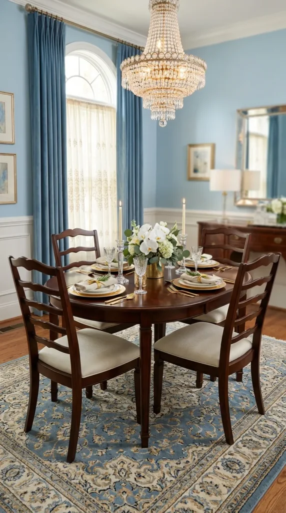 Small Oval Dining Table To Eliminate Sharp Corners