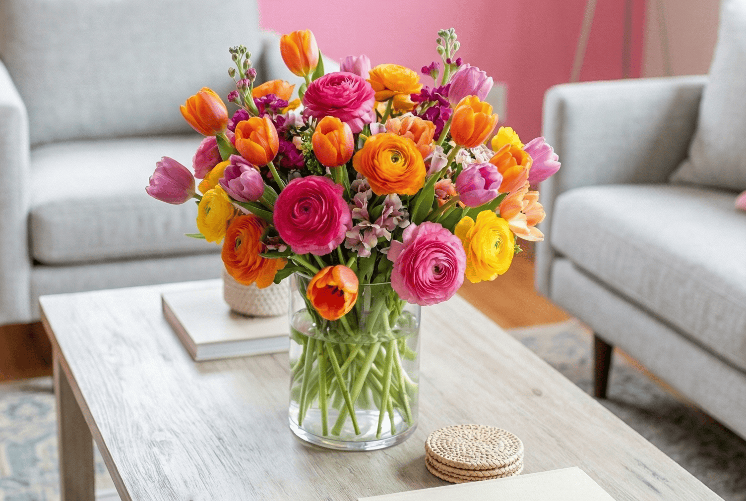 Spring Coffee Table Decor Ideas