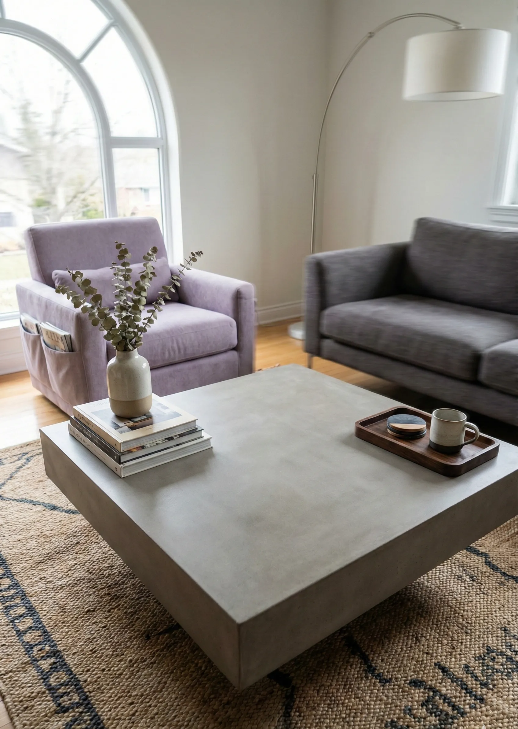 Square Table Styled With Intentional Negative Space